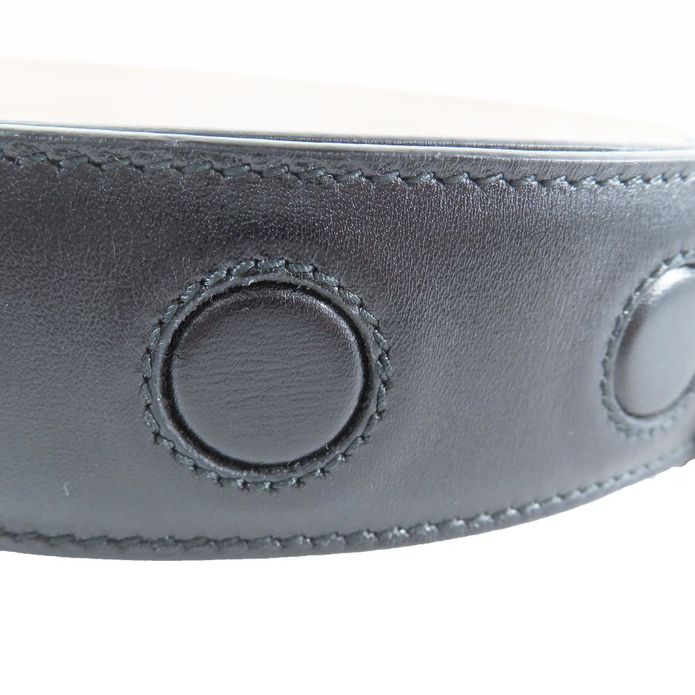 Dior Dlogo Buckle Leather Belt Black Silver — view 5