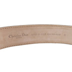 Dior Dlogo Buckle Leather Belt Black Silver — view 6