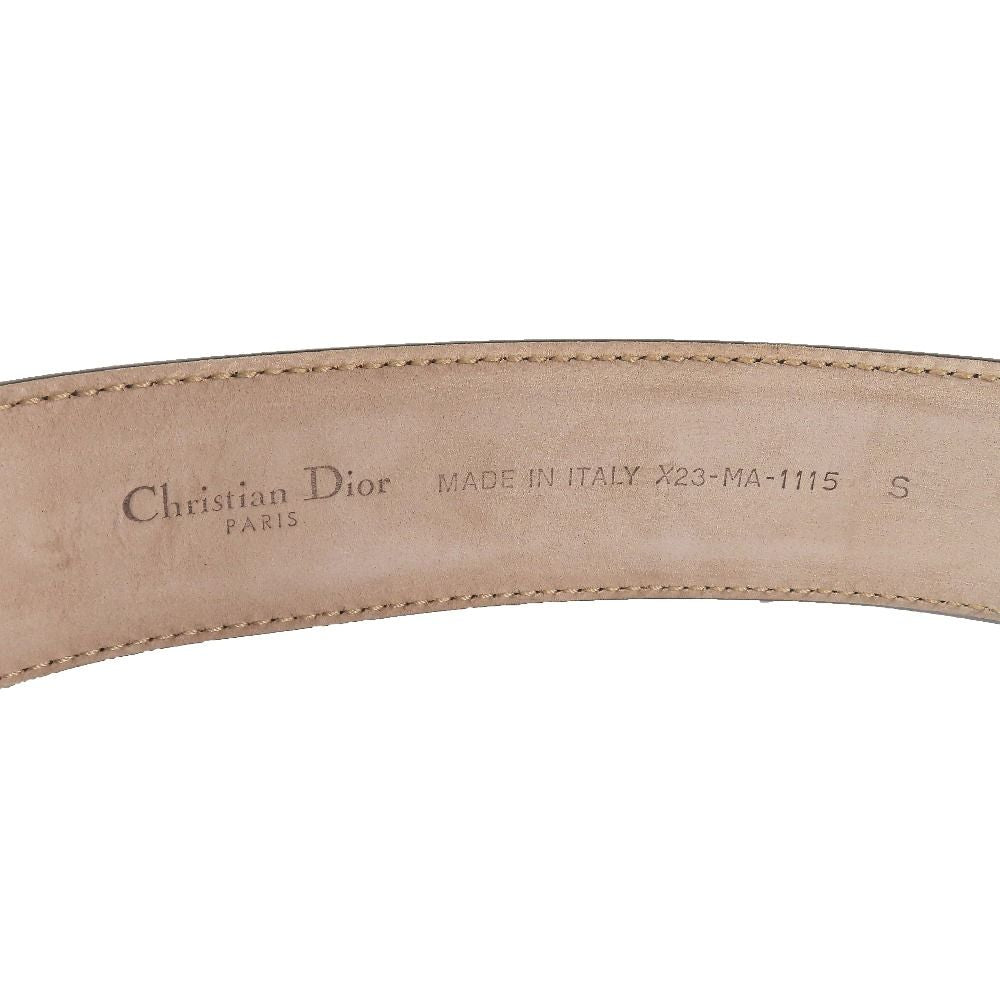 Dior Dlogo Buckle Leather Belt Black Silver — view 6