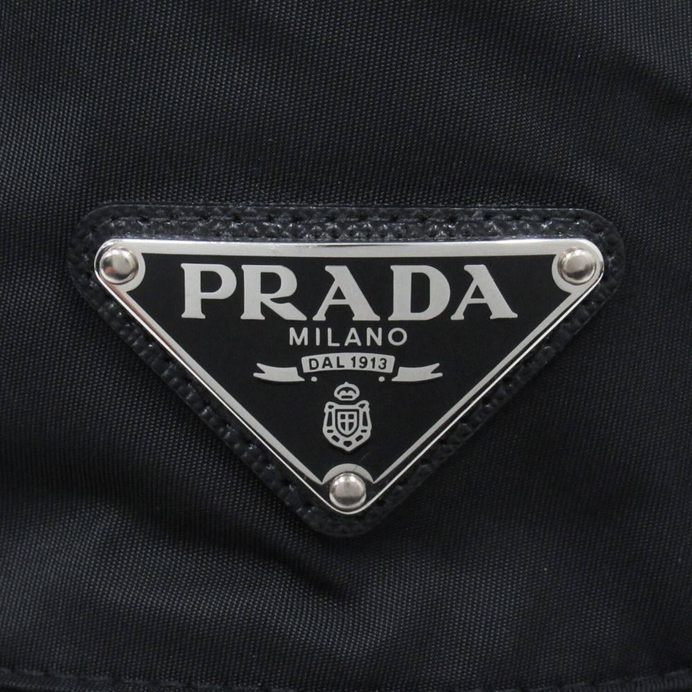 Prada Re-Nylon Bucket Hat Triangle Logo Nylon S Black — view 4