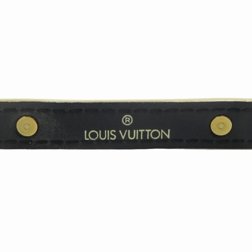 Louis Vuitton Suhali Ceinture Double Tour Leather Belt Studded Narrow-s Black — view 6
