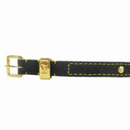 Louis Vuitton Suhali Ceinture Double Tour Leather Belt Studded Narrow-s Black — view 4