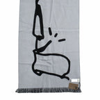 Dior Travis Scott Cactus Jack Wool Logo Scarf Black — view 6