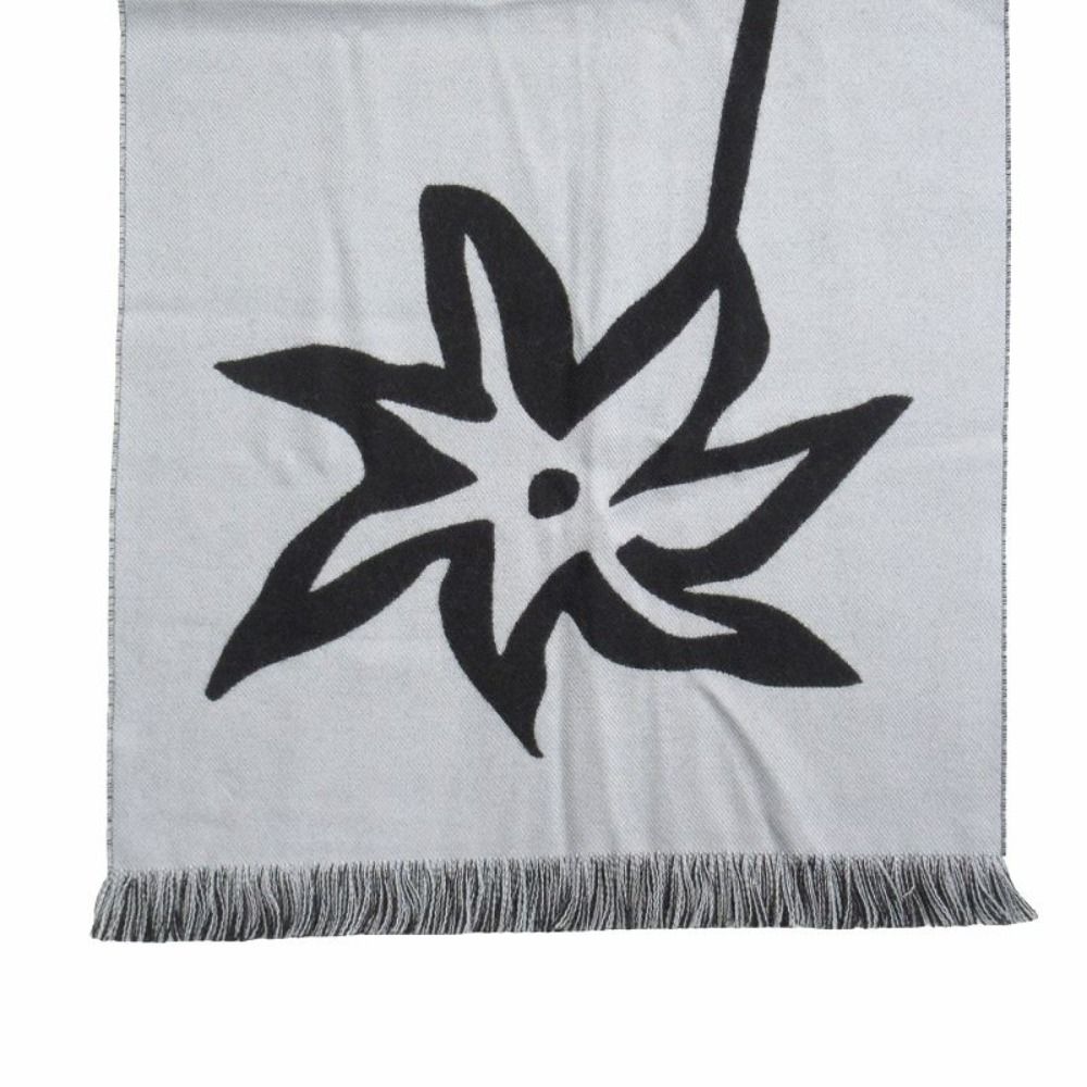 Dior Travis Scott Cactus Jack Wool Logo Scarf Black — view 5