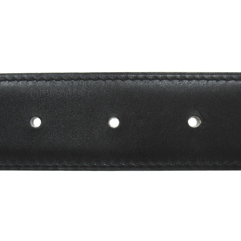 Hermes Buckle Reversible Belt Box Calfskin Leather 70 cm Black Beige — view 4