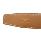 Hermes Buckle Reversible Belt Box Calfskin Leather 70 cm Black Beige — view 7