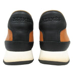 Hermes Sneakers Quick Leather Shoes Low Cut Logo 34 Brown — view 4