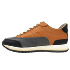 Hermes Sneakers Quick Leather Shoes Low Cut Logo 34 Brown — view 2
