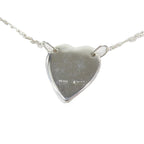 Gucci Polished Trademark Heart Motif Necklace Logo Pendant Silver — view 5