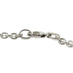 Gucci Polished Interlocking Logo Chain Necklace GG Pendant Silver — view 6