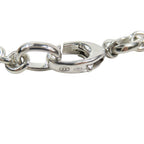 Gucci Polished Interlocking Logo Chain Necklace GG Pendant Silver — view 7