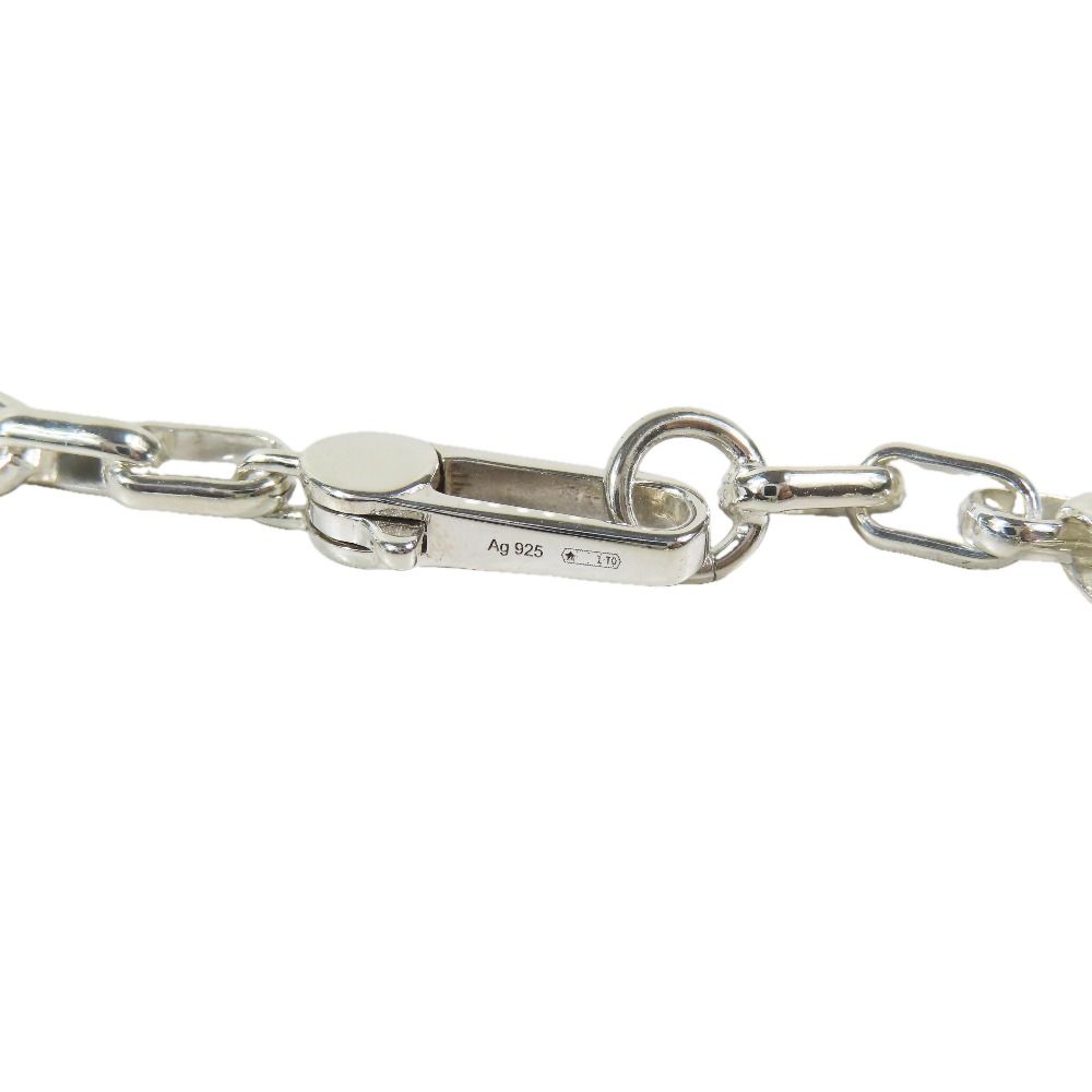 Gucci Polished Interlocking Logo GG Necklace Chain Star Ring Silver — view 9