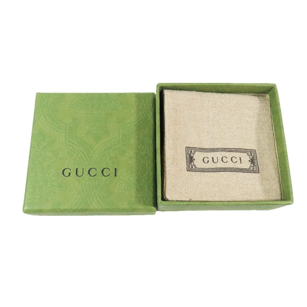 Gucci Polished Arabesque Double Key Motif Ring GG Star Silver — view 7