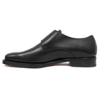 Hermes Strap Dress Business Shoes Leather Silver 40.5 Black — view 2