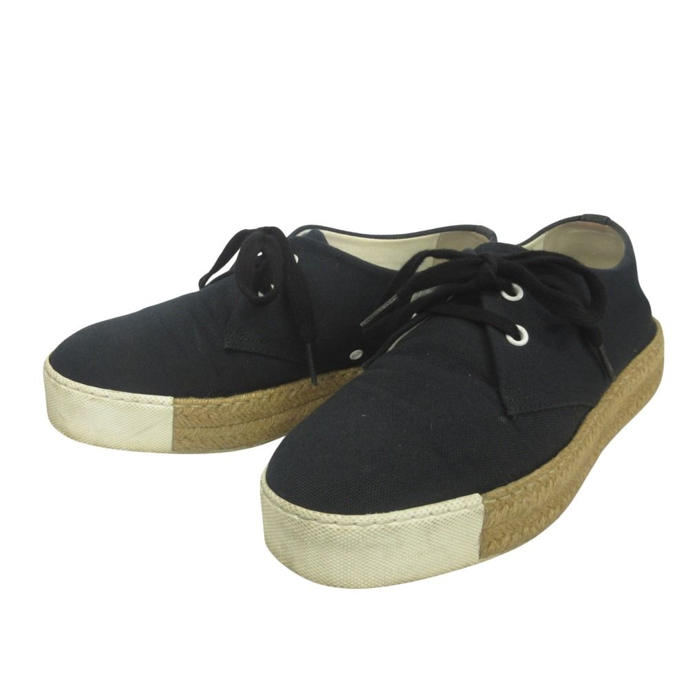 Hermes Rosa Espadrilles Sneakers Shoes Low Cut Canvas Leather Patch — view 3