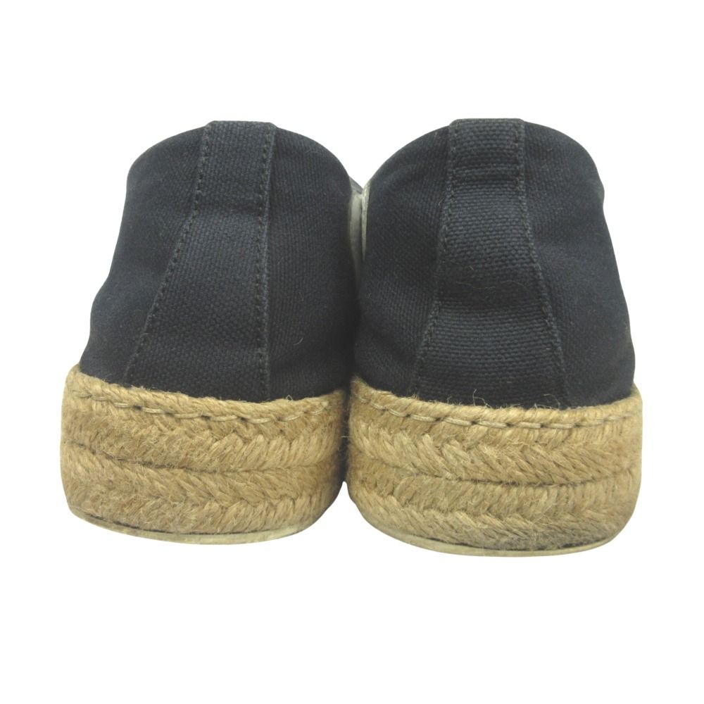 Hermes Rosa Espadrilles Sneakers Shoes Low Cut Canvas Leather Patch — view 5