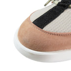Hermes Duel Low Cut Sneakers Suede Leather Lace Up Shoes Gray Pink — view 8