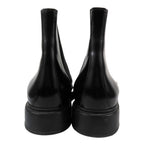 Hermes Side Gore Short Boots Chelsea Calfskin Leather Shoes 44 Black — view 2