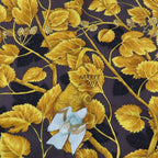 Hermes L'arbre de Soie Silk Tree Mulberry and Silkworm 100% Carre 90 Scarf — view 3