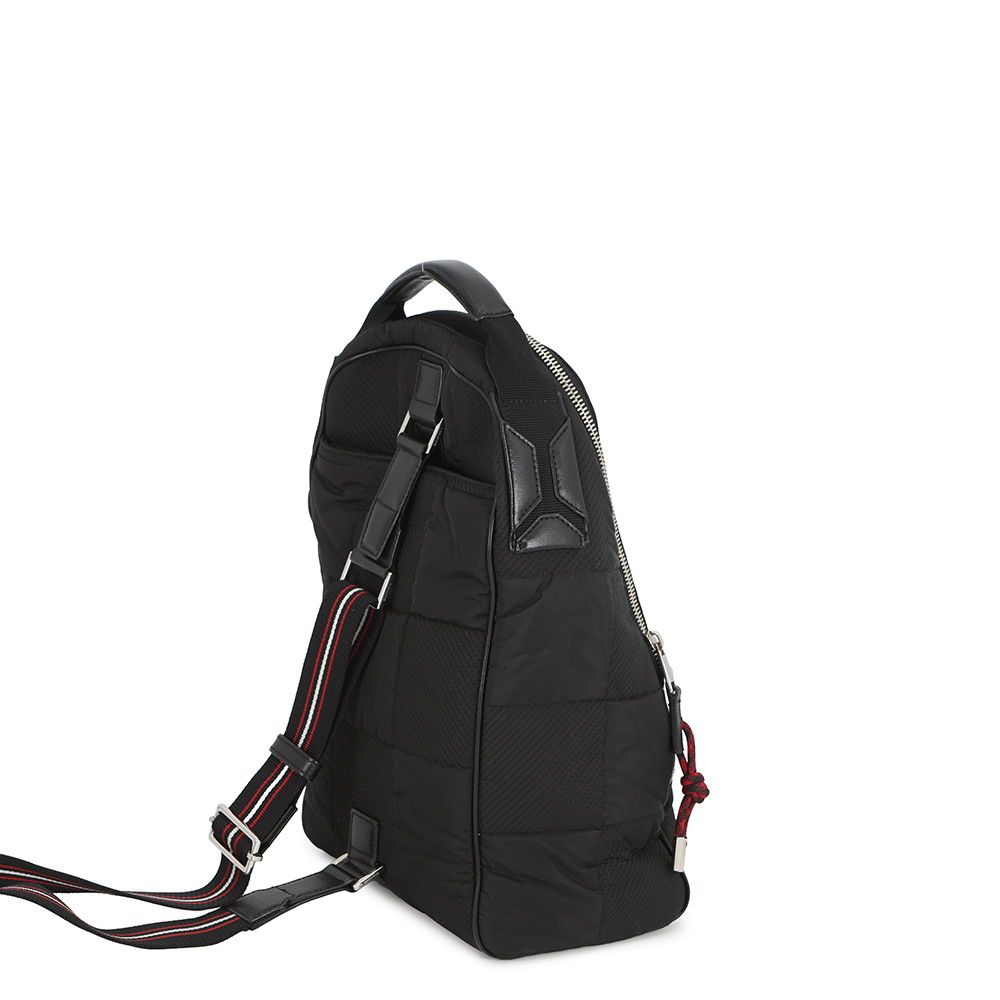 Dior Homme Belt Bag Block Check Nylon Black — view 3