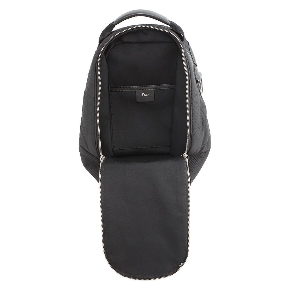 Dior Homme Belt Bag Block Check Nylon Black — view 6