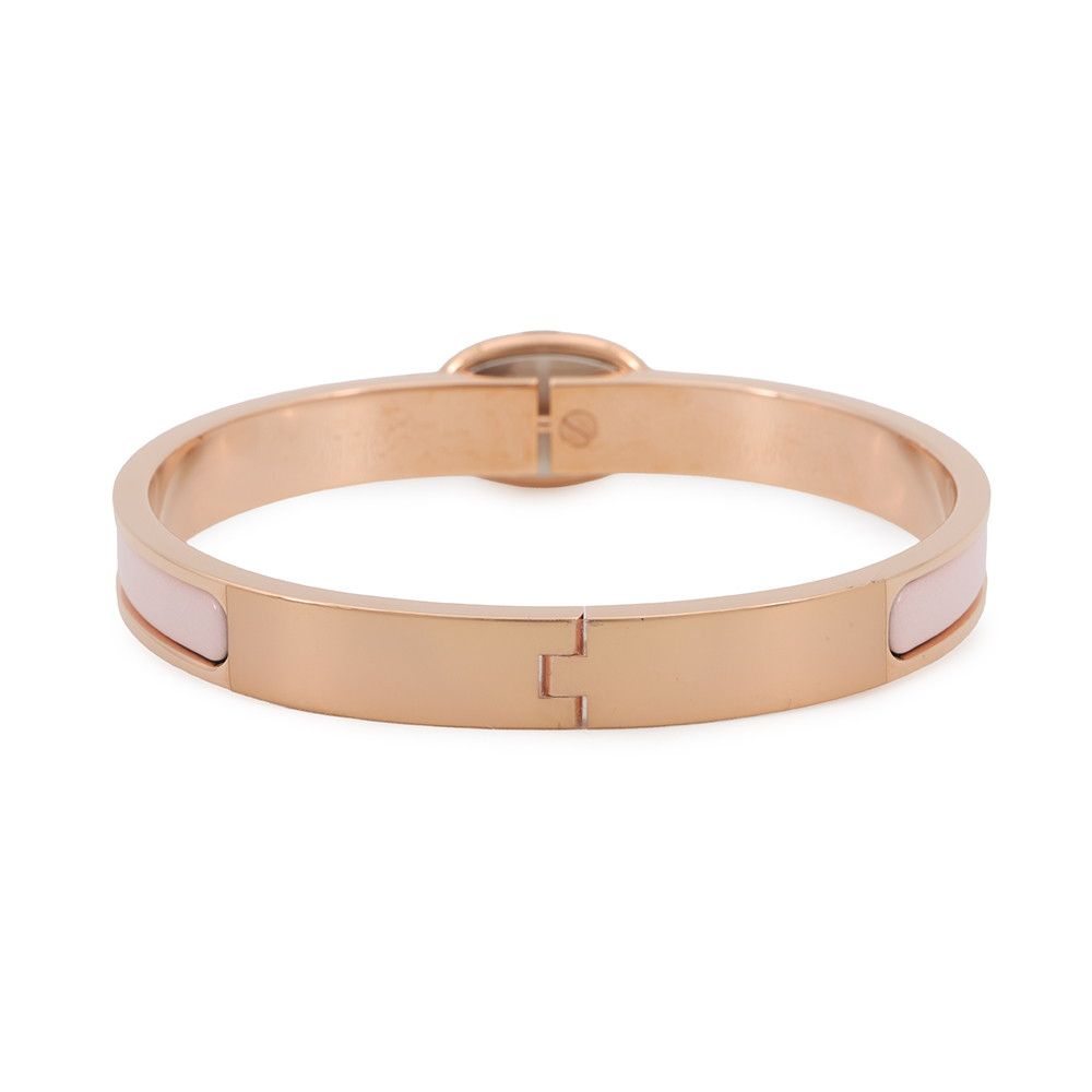 Hermes Bracelet Chaine D'ancre Mini Click PM Rose Canda Pink Gold — view 3