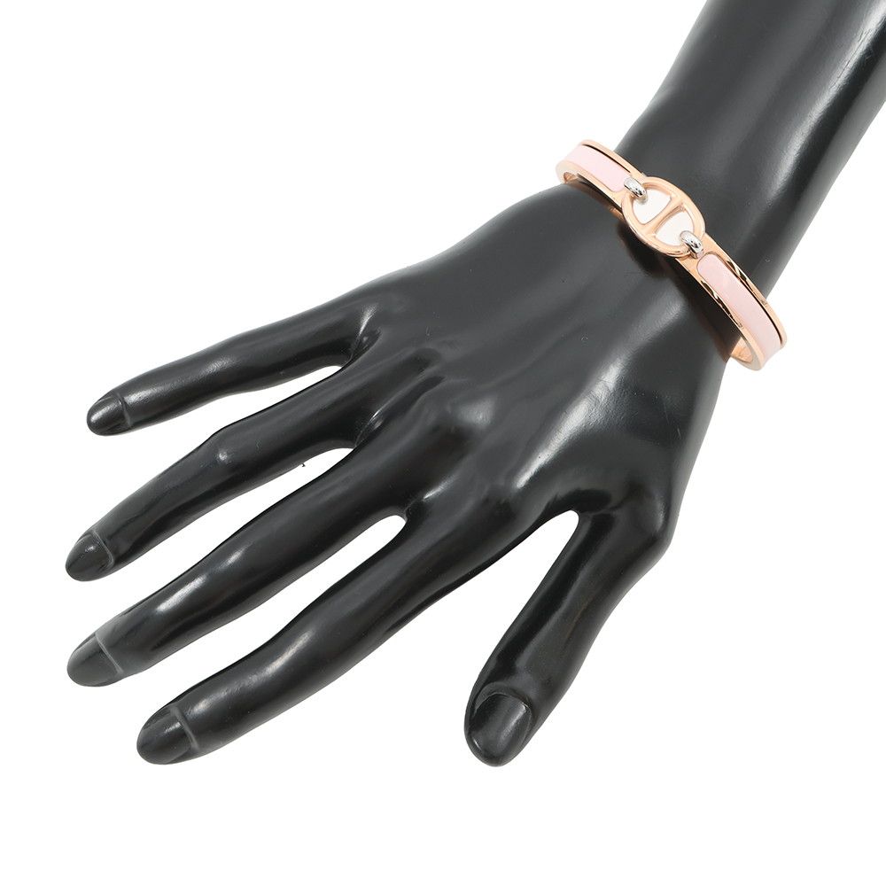 Hermes Bracelet Chaine D'ancre Mini Click PM Rose Canda Pink Gold — view 4