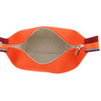 Hermes Handbag Bride-a-Brac PM Pavillon Orange Fu Silver Canvas Pouch — view 5