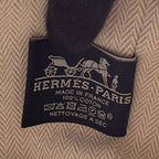 Hermes Handbag Bride-a-Brac PM Pavillon Orange Fu Silver Canvas Pouch — view 8