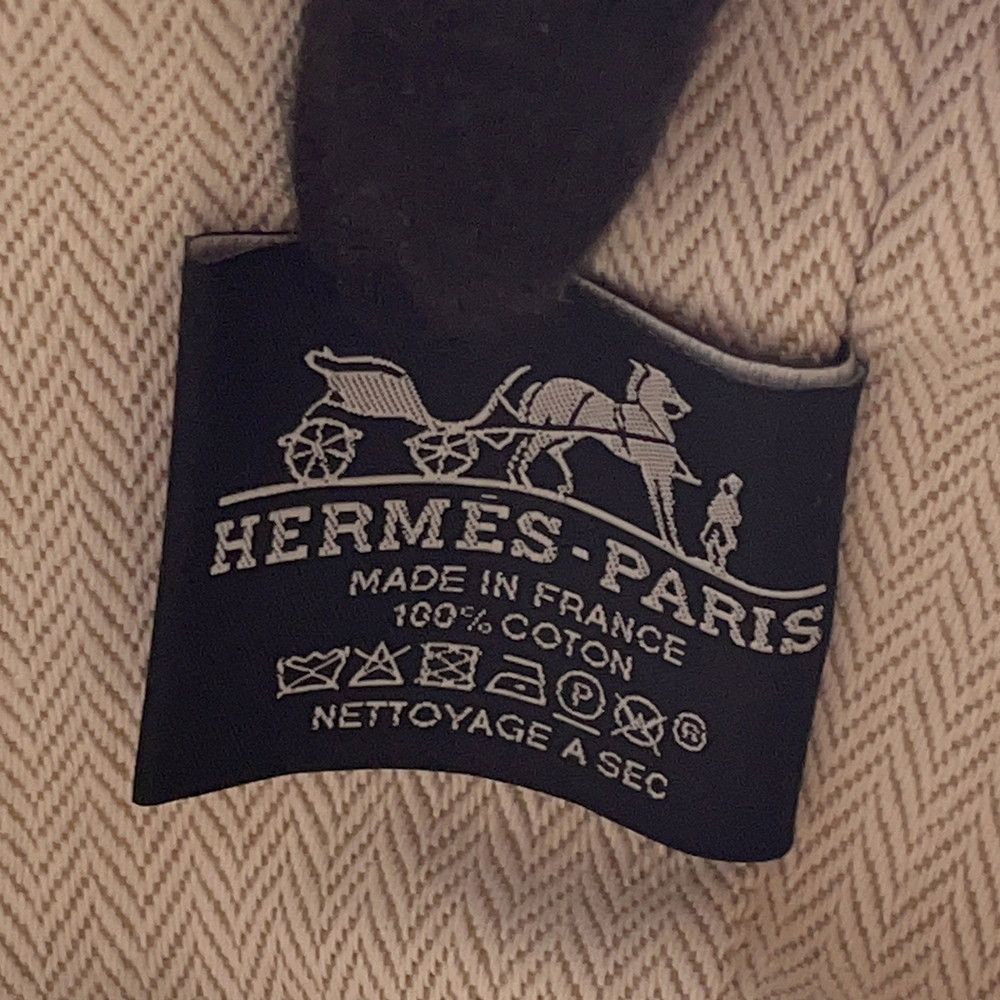 Hermes Handbag Bride-a-Brac PM Pavillon Orange Fu Silver Canvas Pouch — view 8