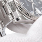 Rolex Oyster Perpetual Date Number SS 18k White Gold Combination Watch Black — view 5
