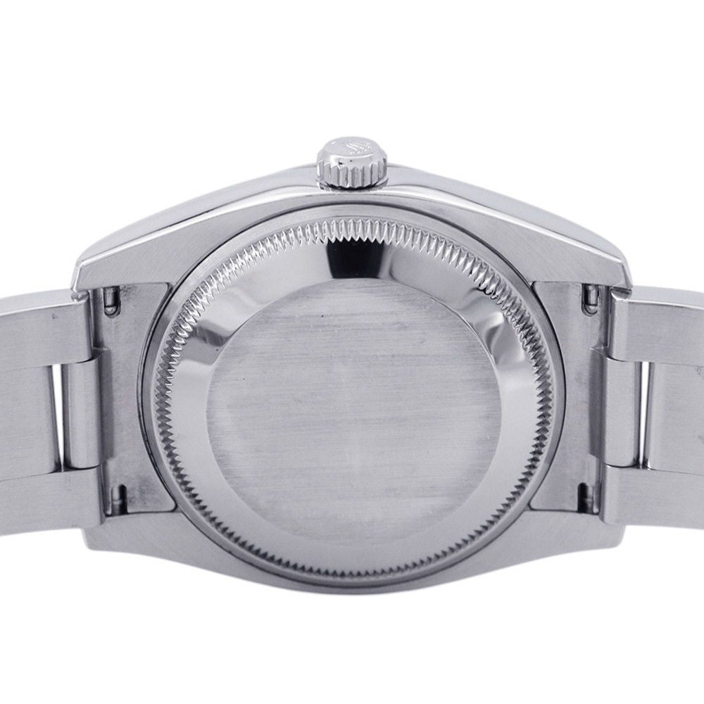 Rolex Oyster Perpetual Date Number SS 18k White Gold Combination Watch Black — view 3