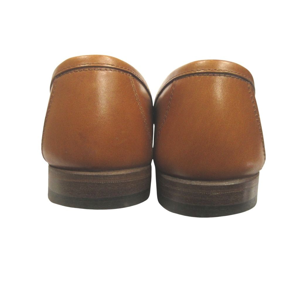 Hermes Chaine D'ancre Loafers Leather Shoes 36.5 Brown — view 5