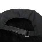 Prada Tessuto Nylon Baseball Cap Hat Logo Embroidery L Black — view 4