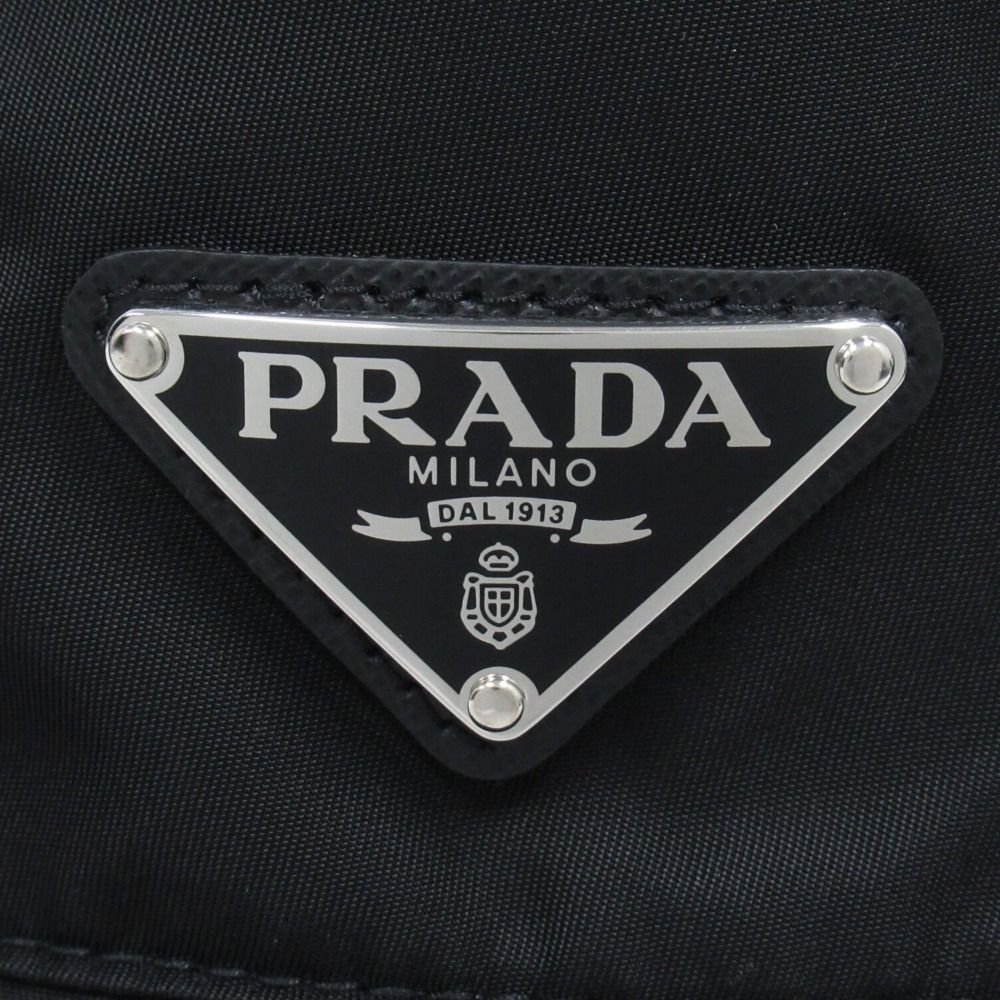 Prada Re-Nylon Bucket Hat Triangle Logo Nylon S Black — view 4