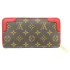 Louis Vuitton Monogram Zippy Wallet Retilo Zip Around Brown — view 2