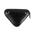 Prada Shoulder Mini Bag Chain Pouch Coin Case Leather Black — view 2