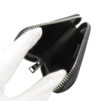Prada Shoulder Mini Bag Chain Pouch Coin Case Leather Black — view 3