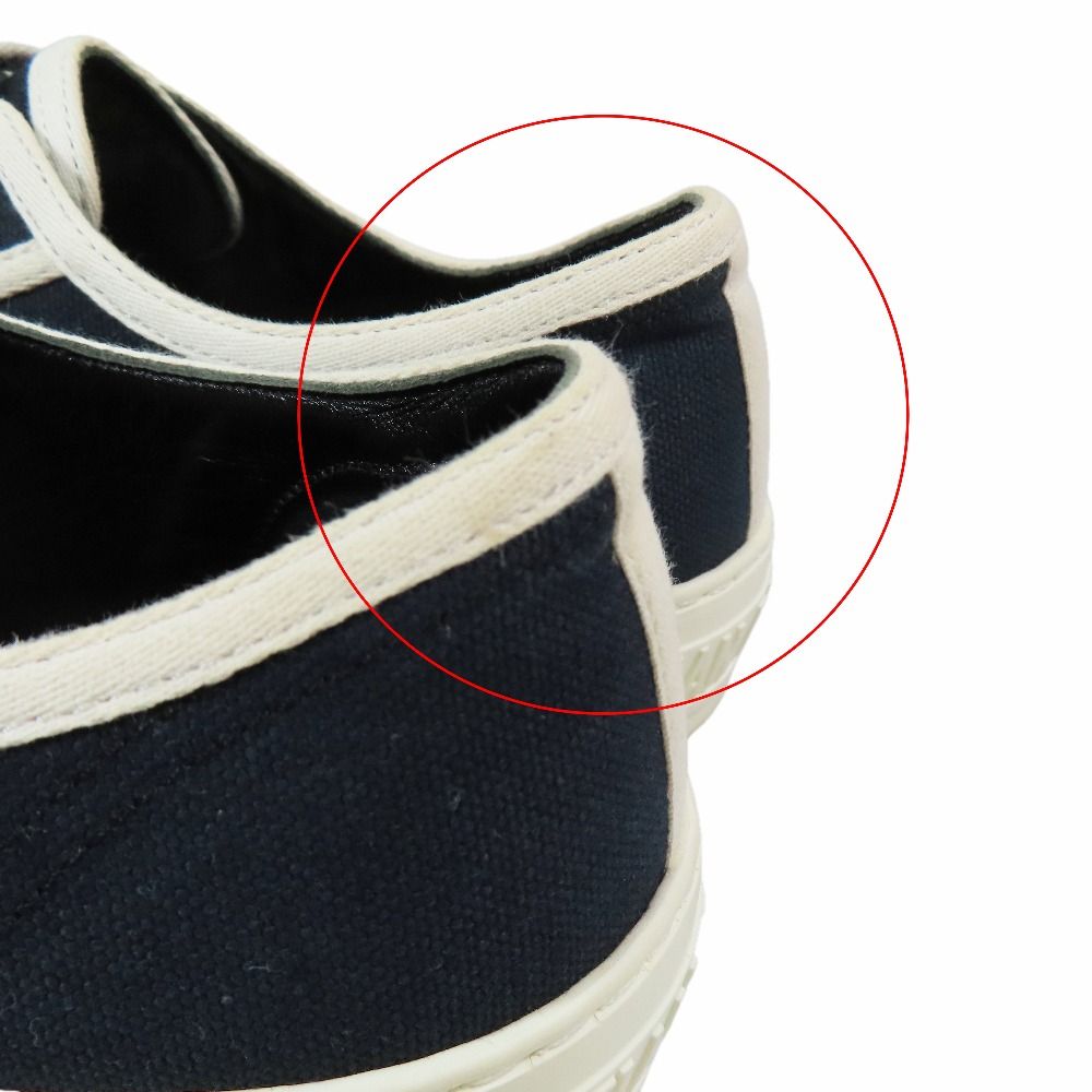Dior Walk'n Canvas Low Cut Sneakers Shoes Logo 37.5 Black — view 7