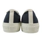 Dior Walk'n Canvas Low Cut Sneakers Shoes Logo 37.5 Black — view 2
