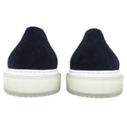 Hermes Eveil Sneakers Shoes Suede Leather 40 Navy — view 4