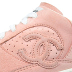 Chanel CC Logo Sneakers Shoes Low Cut Suede Leather — view 5