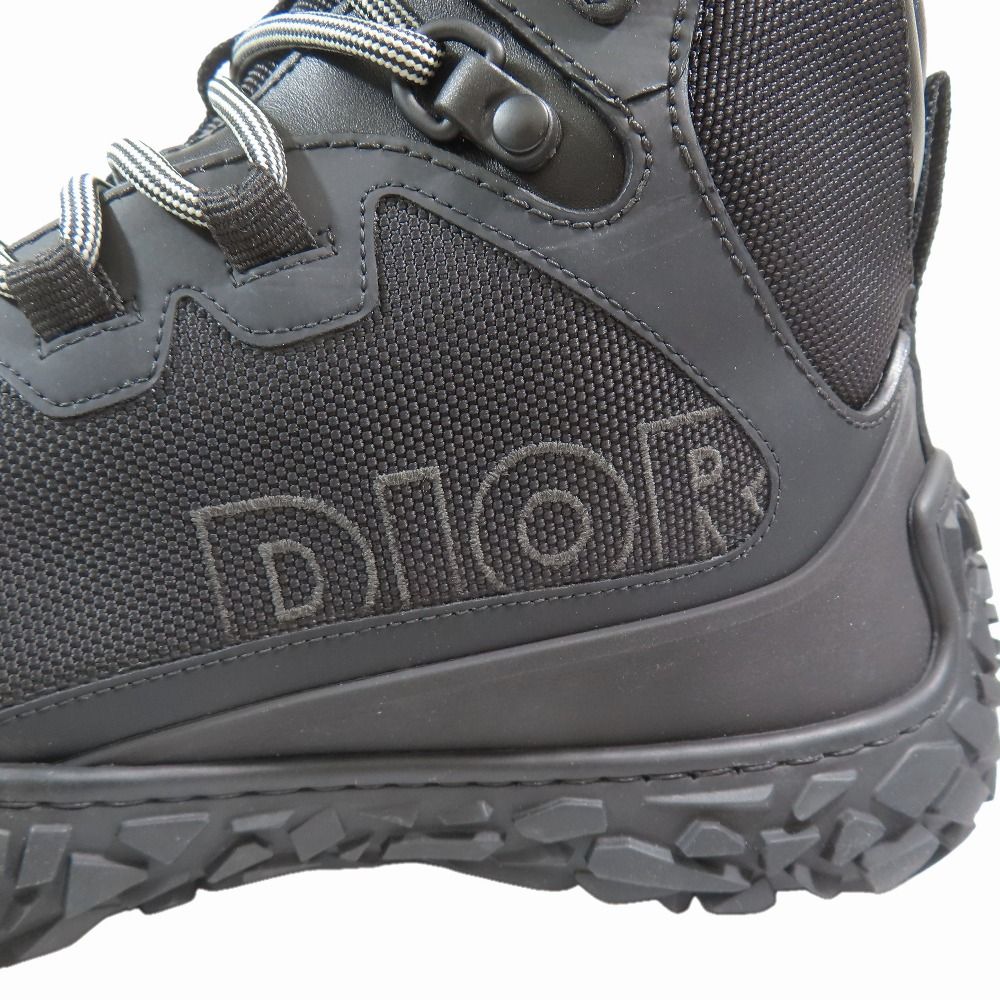 Dior Izon Hiking Boots Sneakers Lace Up Logo Shoes Mesh Rubber Black — view 6