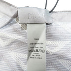 Dior CD Diamond Logo All Pattern Shawl Silk 100% Gray Scarf — view 3