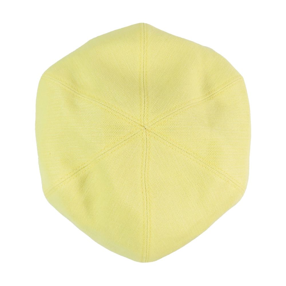 Hermes Gabrielle Beret Linen Hat Cap Yellow 57 cm Handbag — view 3