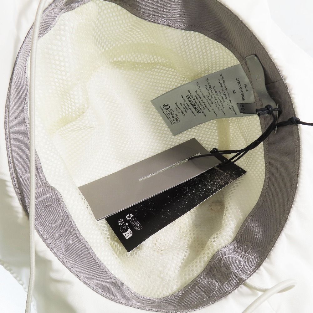Dior Parley for the Oceans Safari Hat Bucket Hat Drawstring Logo Patch Mesh — view 7