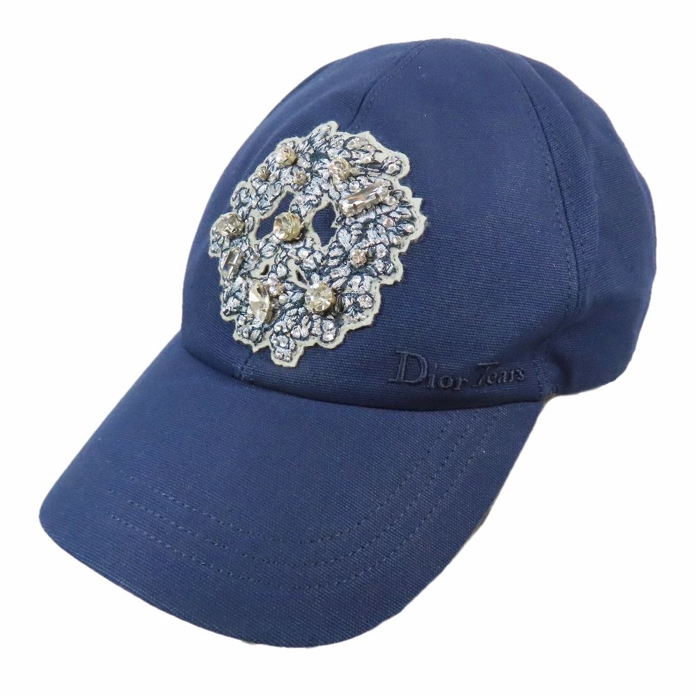 Dior Denim Tears Baseball Cap Hat Visual Patch M Navy — view 4