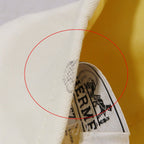 Hermes Beret Cap Hat One Point Sun Motif Hemp Cotton 57 White — view 9