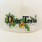 Dior Denim Tears Baseball Cap Hat Flower Logo Patch L Beige — view 2
