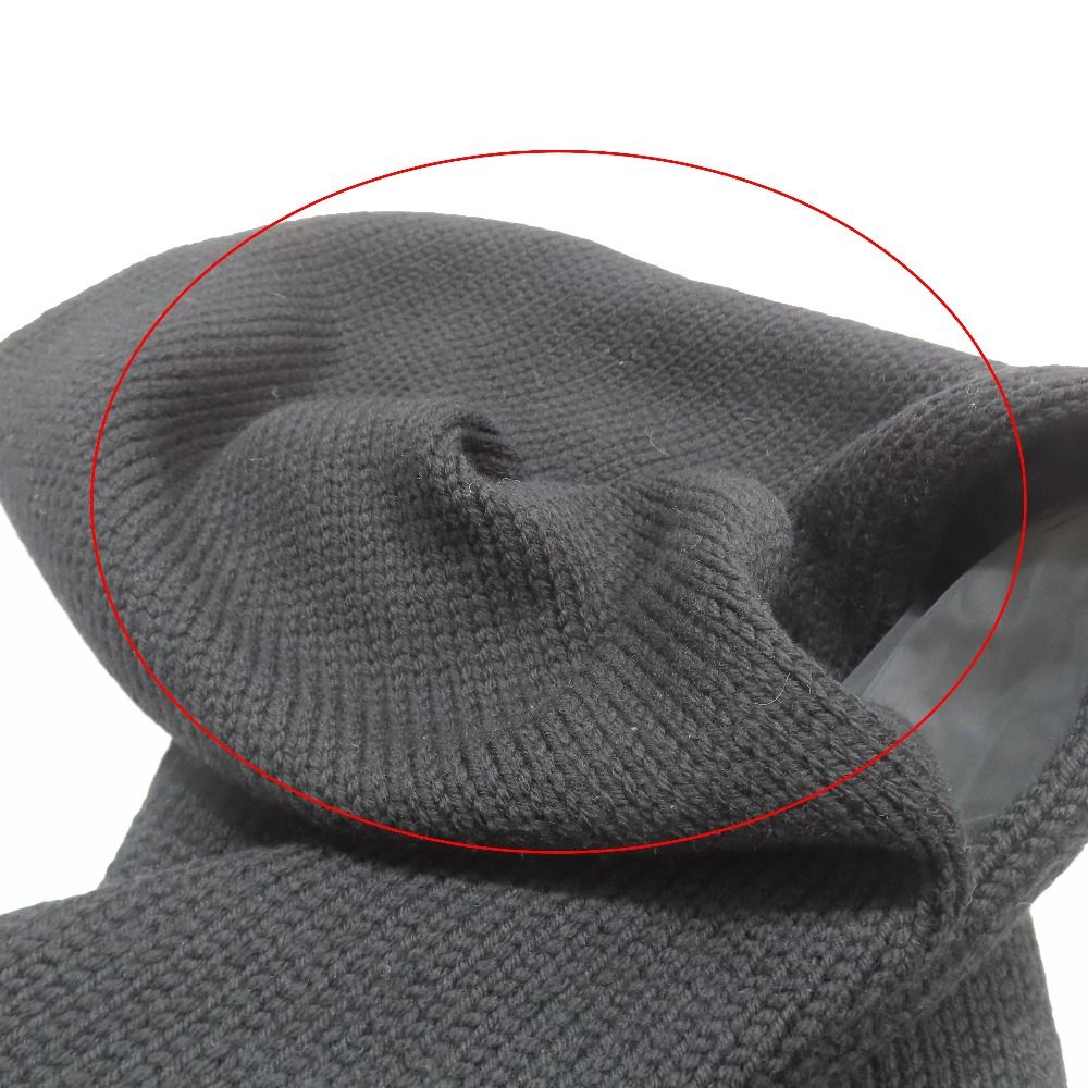 Prada Sport Reversible Nylon Knit Scarf Shawl Archive Vintage Black Sweater — view 7